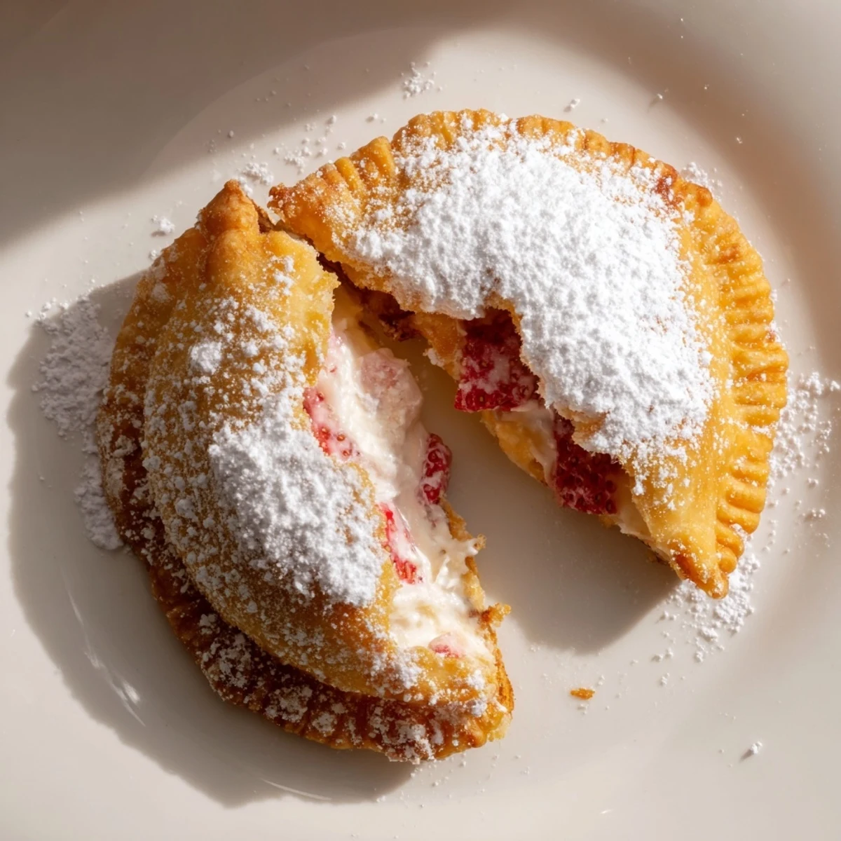 Deep Fried Strawberry Cheesecake Pies