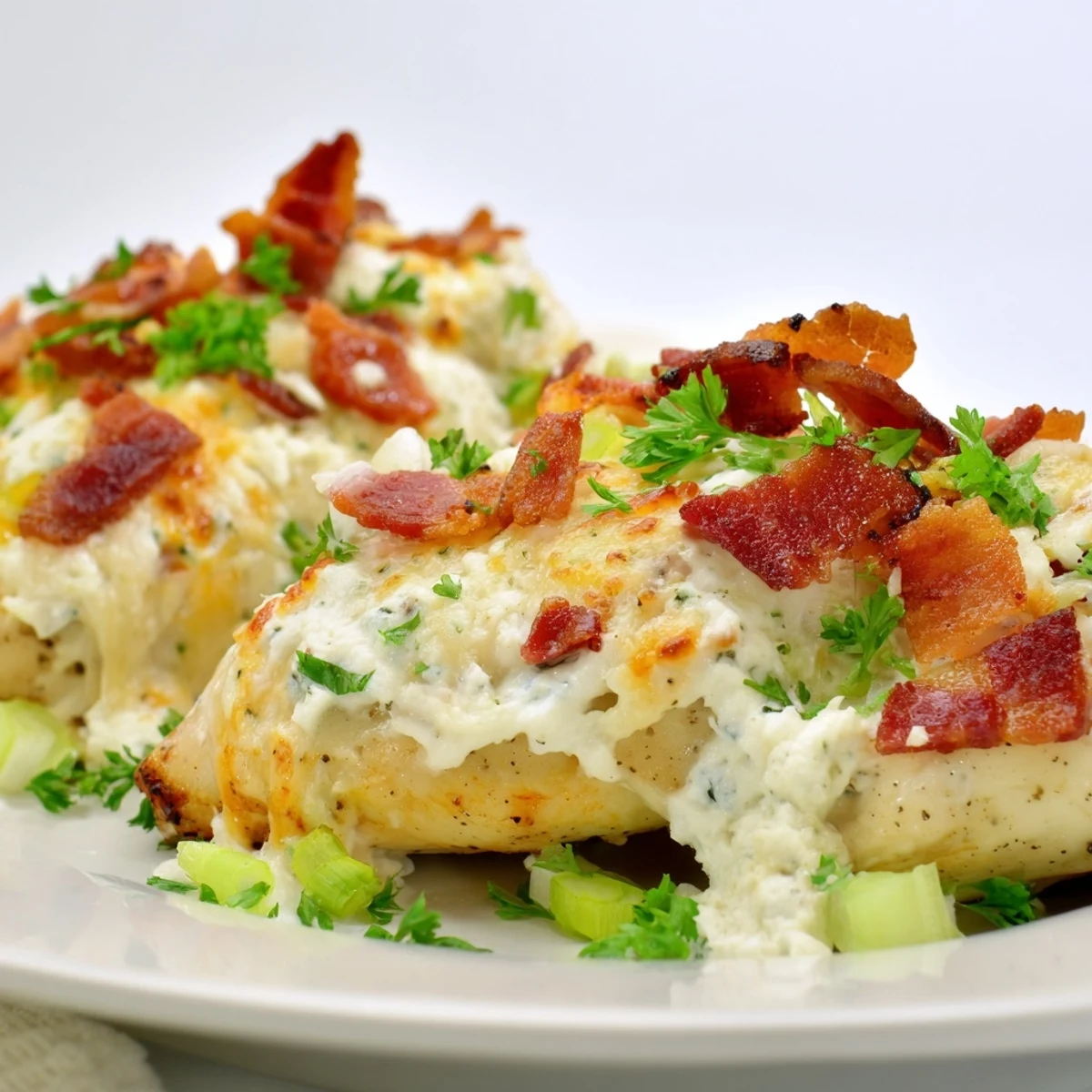 Slow-cooked Crockpot Million Dollar Chicken drizzled with rich sour cream cheese mixture