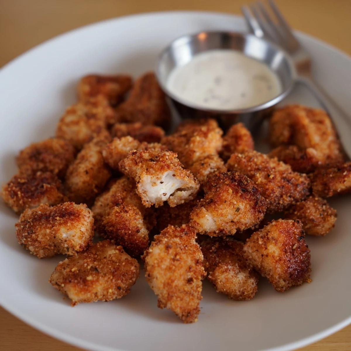 Juicy buttermilk-marinated Chicken Bites with crunchy crust, ideal for parties.