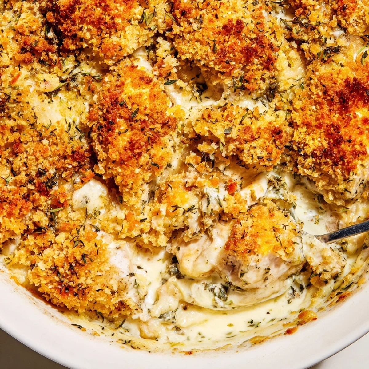 Chicken Kiev Garlic Herb Casserole