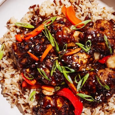 One Pan Korean BBQ Chicken Rice