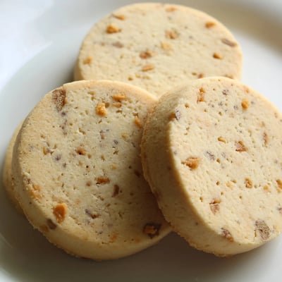 Espresso Shortbread With Toffee