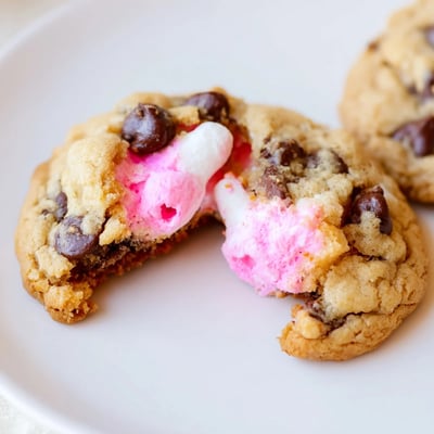 Chocolate Chip Peep Stuffed Cookies